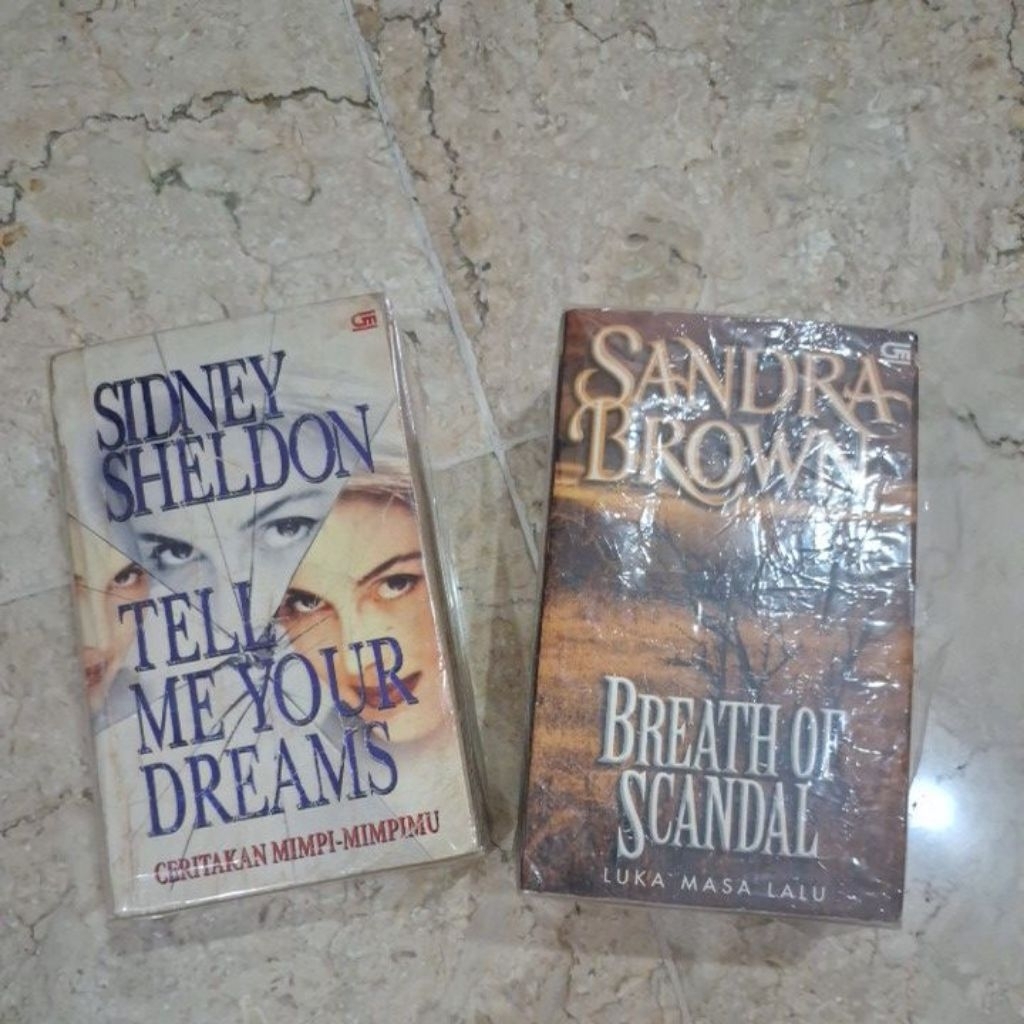 Novel dijual murah saja untuk clearance koleksi pribadi SYDNEY sheldon SANDRA Brown / Tell Me Your D