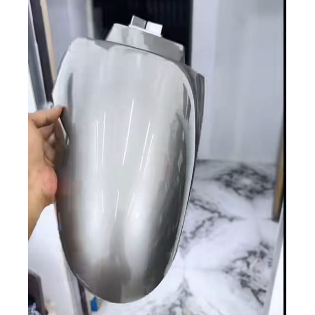 cat motor&mobil warna titanium silver cat PU original