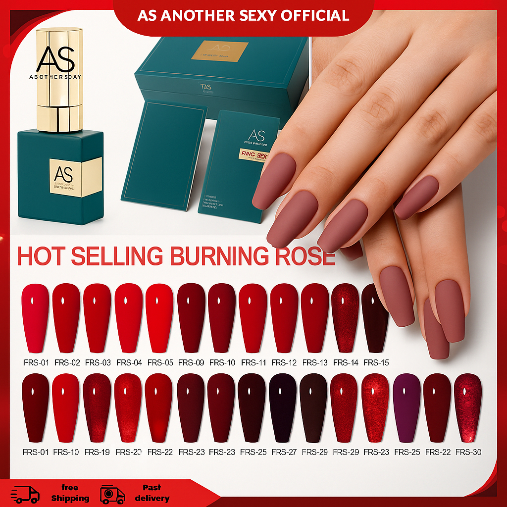 1 Set AS NAIL GEL KODE FRS RED SERIES KUTEK GEL 1 SET 30 WARNA / ANOTHER SEXY KUTEK GEL / AS GEL 15m