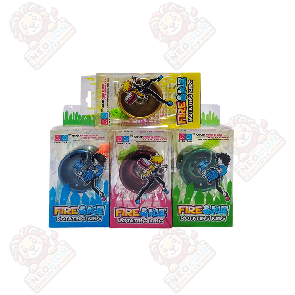 NeoLion Mainan Anak Yoyo Mangkok Metal Fire & Ice Rotating King Mika 8615-6