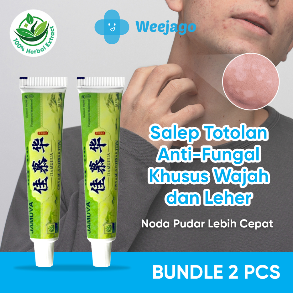 Weejago Salep face Safe Anti Panu Wajah Bundle 2 Pcs | Salep Jamuva Totolan Anti-Fungal | Salep Waja