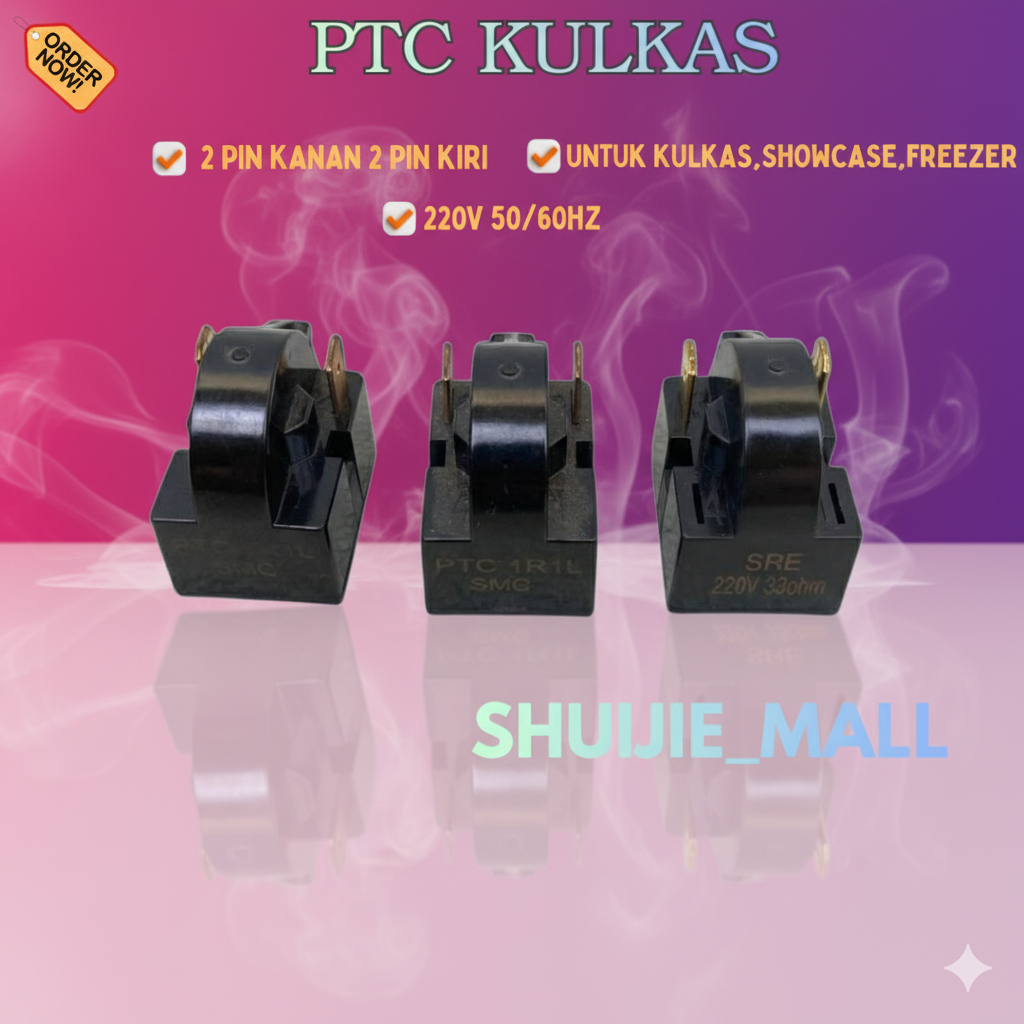 PTC RELAY KULKAS PIN 2 KANAN 2 KIRI PTC RILAI KULKAS 4 PIN / PTC | RILAY | PTC | PTC KULKAS | RILAY 
