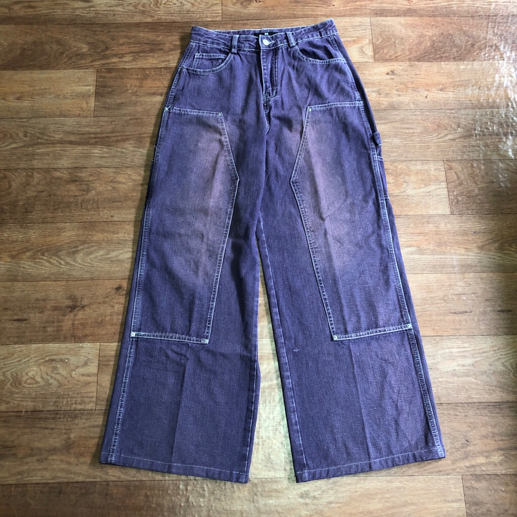 Baggy Carpenter Pants Double Knee