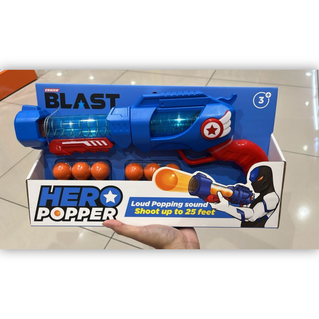 Mainan Cruzer Blast Hero Popper Soft Foam Tembakan