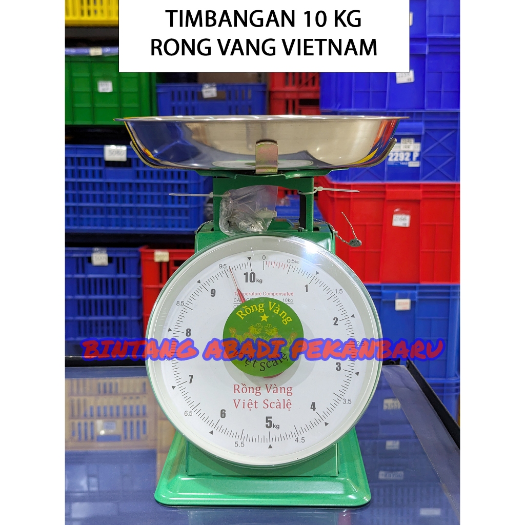 TOP QUALITY Timbangan Duduk Manual 10 KG Timbangan Buah Sayur Laundry Vietnam RONG VANG TERMURAH