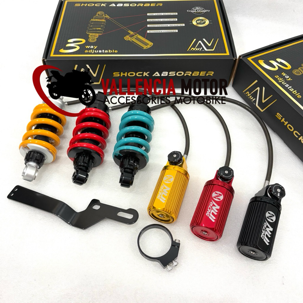 Monoshock NUI Tabung Pisah Jupiter Mx Old/ Jupiter Mx New/ Mx King Setelan Rebound Kompresi Preload
