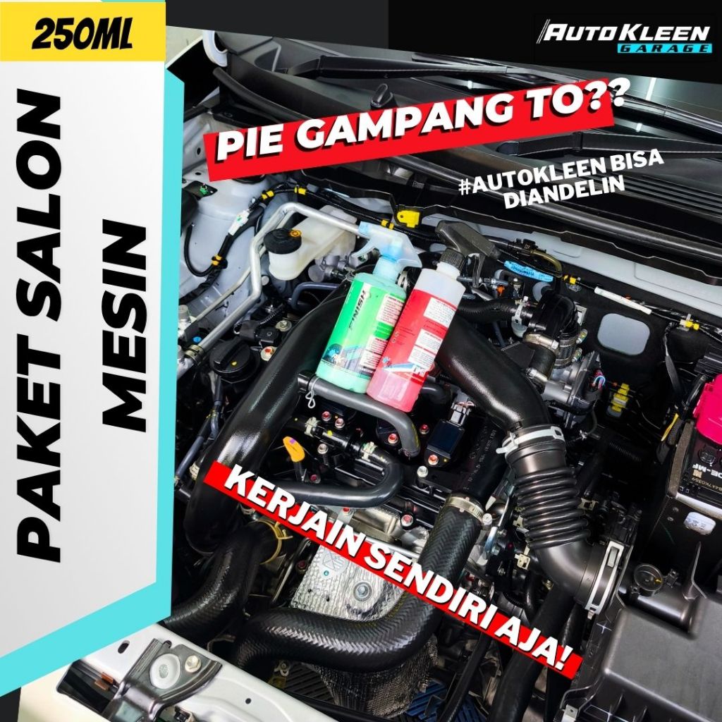 PEMBERSIH MESIN MOBIL 250ML ENGINE DEGREASER pembersih kerak  dan ENGINE DRESSING AUTOKLEEN