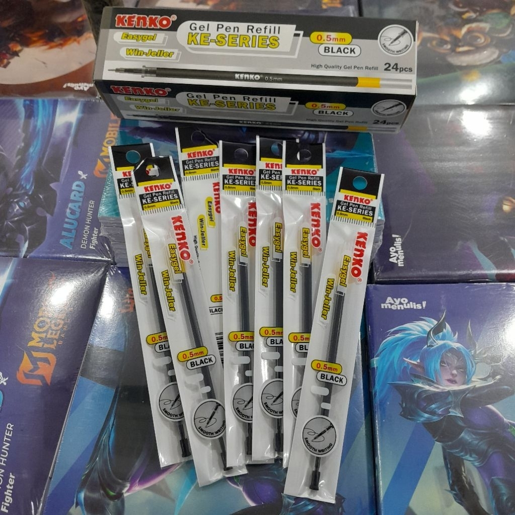 5 PCS Kenko Gel Pen Refill / Tinta Cair Refill Pulpen Kenko