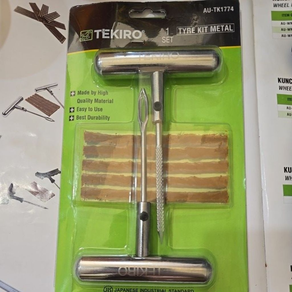 alat tambal tubles tekiro gagang besi /alat tambal ban motor mobil tekiro gagang besi