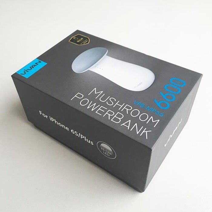 Powerbank VIVAN Mushroom VPB-MP66 6600 mAh ORIGINAL - Garansi Resmi 1 Tahun