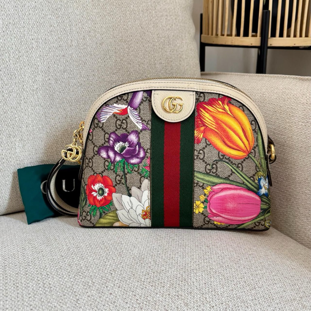 Preloved gucci ophidia GG flora small