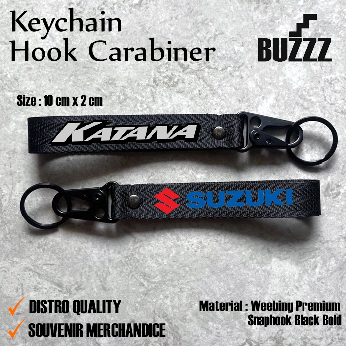KUNCI KATANA - KARABINER SUZUKI KATANA - GANTUNGAN KUNCI SUZUKI KATANA - PENGAIT CANTOLAN KATANA