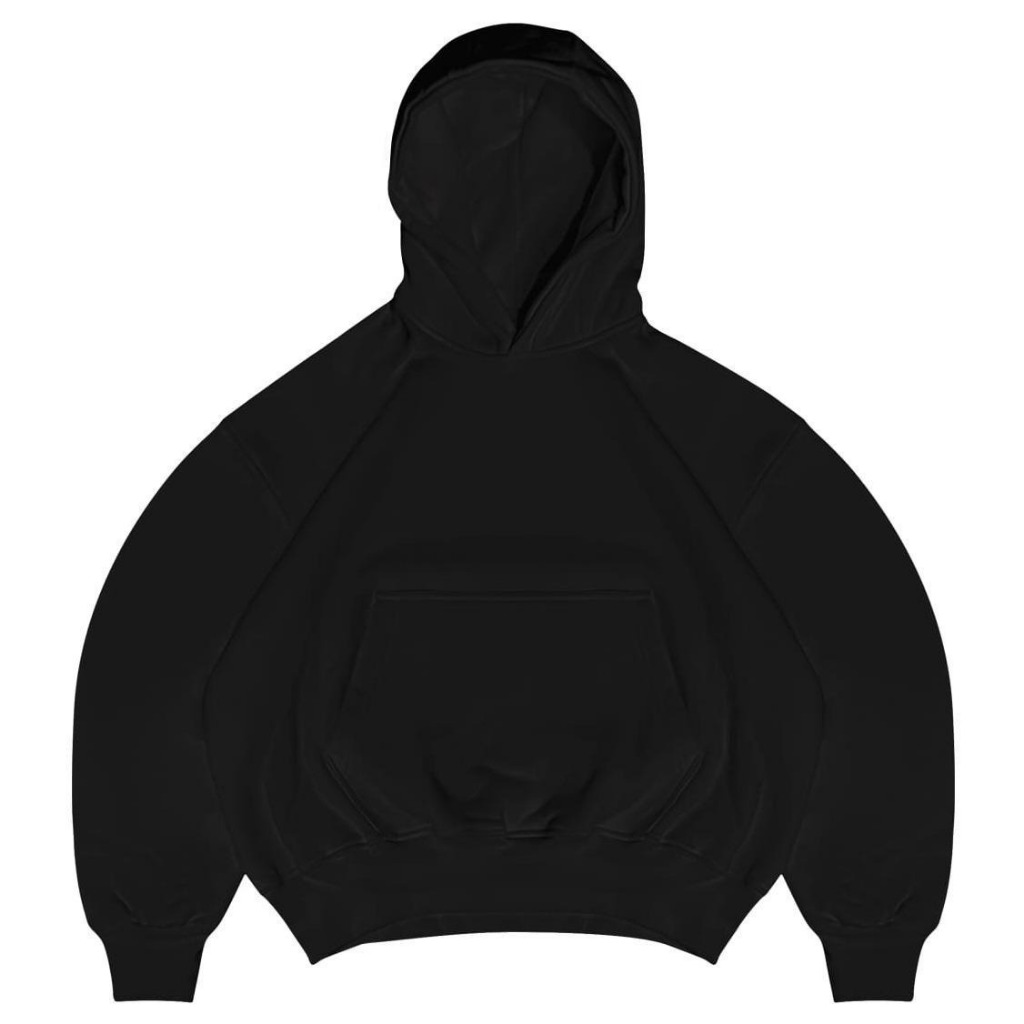 Hoodie Boxy 330 Pria wanita Bahan Cotton Fleece