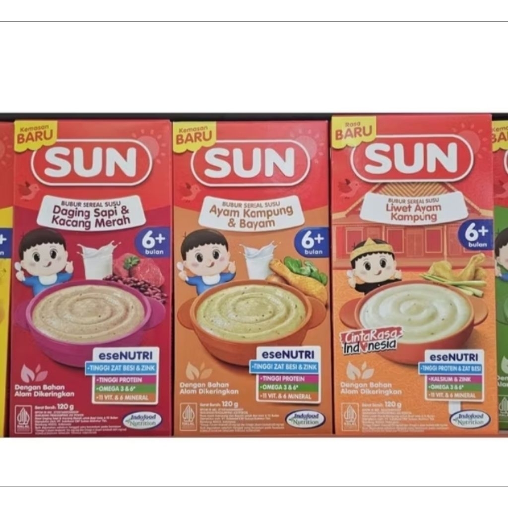 SUN Bubur Bayi 6+ Bulan 120gr Box