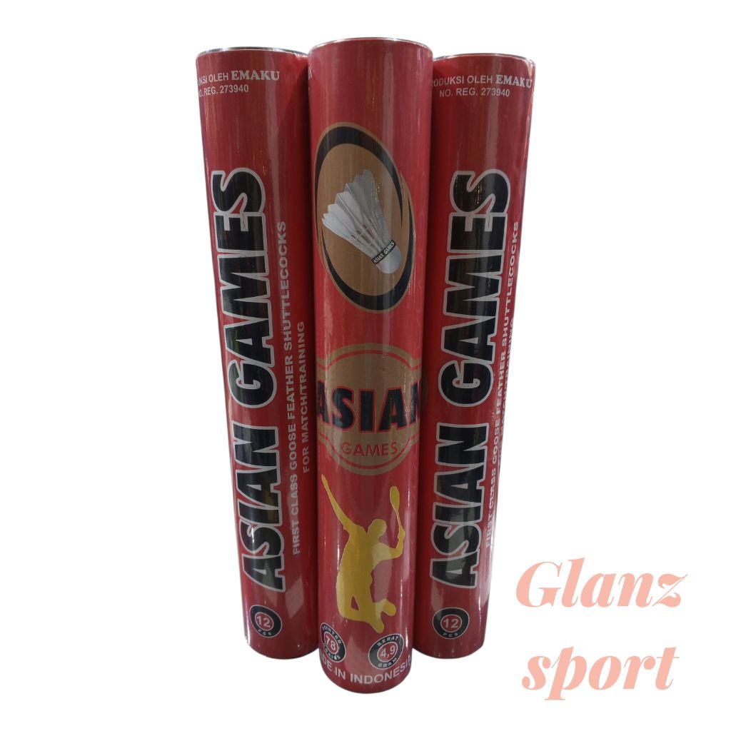 Shuttlecock badminton asian games merah // kok badminton // kok bulutangkis asian games