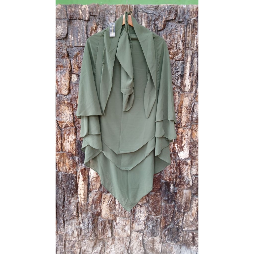 ( NEW ) french khimar ceruty by tsurayya hijab size M