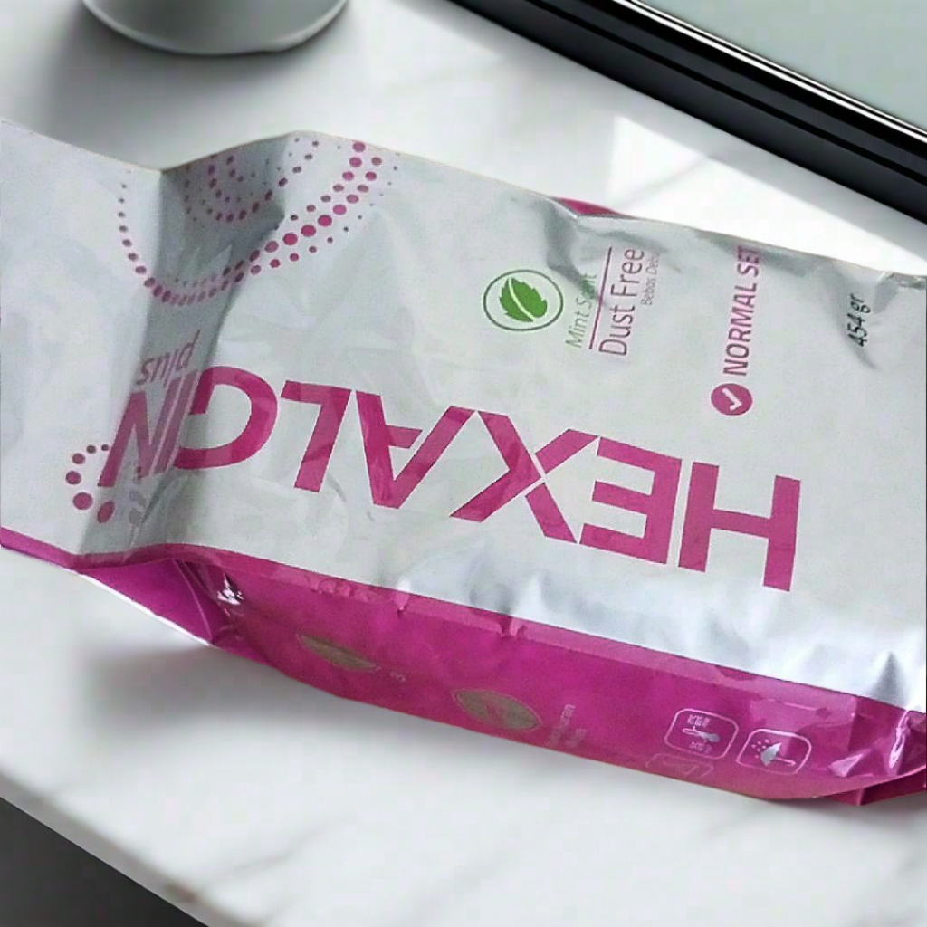 Alginate Alginet Hexaglin Dental Bahan Cetak Gigi Palsu Rasa Mint Setting Normal Cocok Untuk Semua J