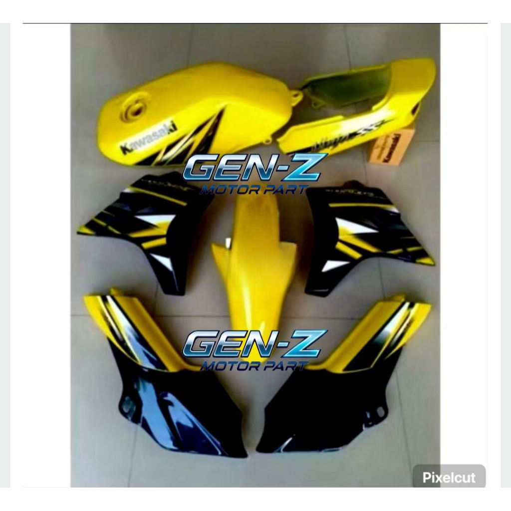BODY FULL SET TANGKI NINJA R SS WARNA KUNING