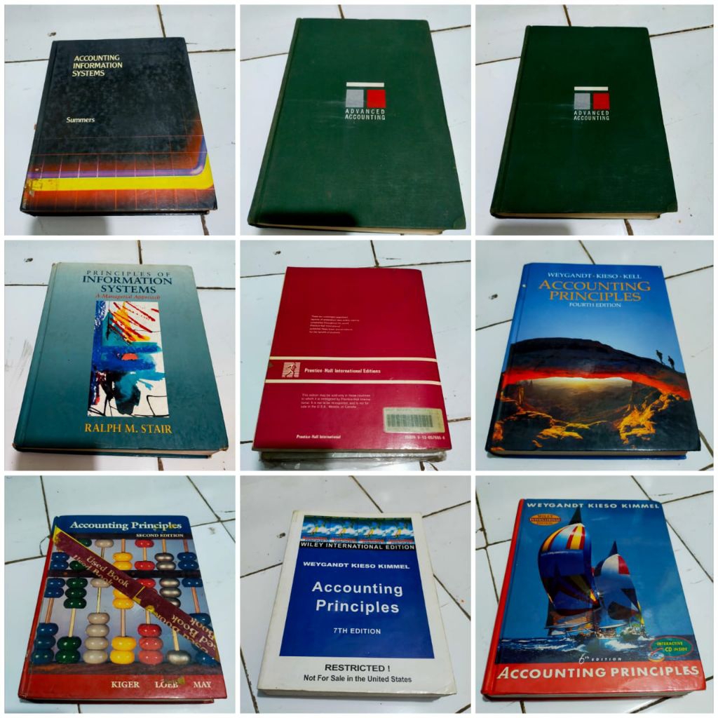 Ori Accounting principles fourth .6th. 7th edition - Weygandt Kieso  / Accounting principles second 