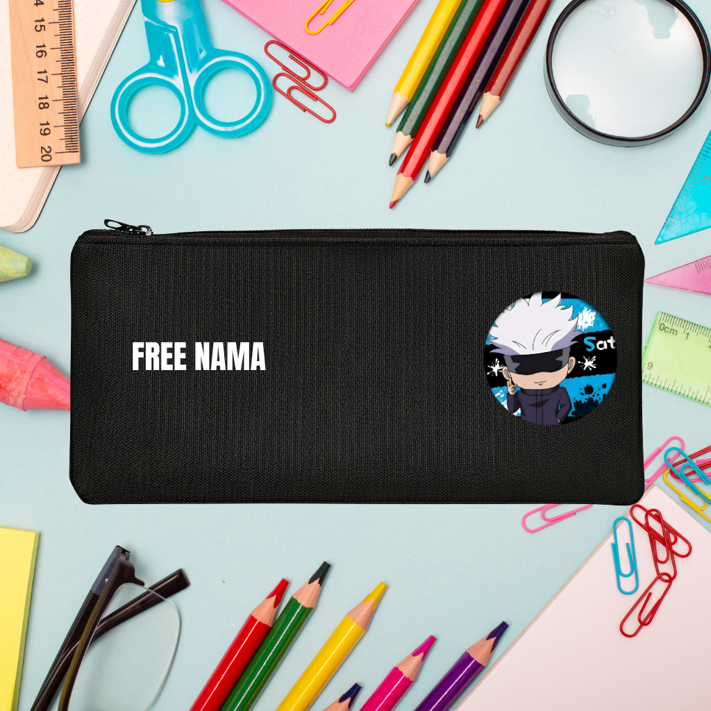 Free Nama Tempat Pensil Anak Laki-Laki Perempuan Karakter Anime Jujutsu Kaisen