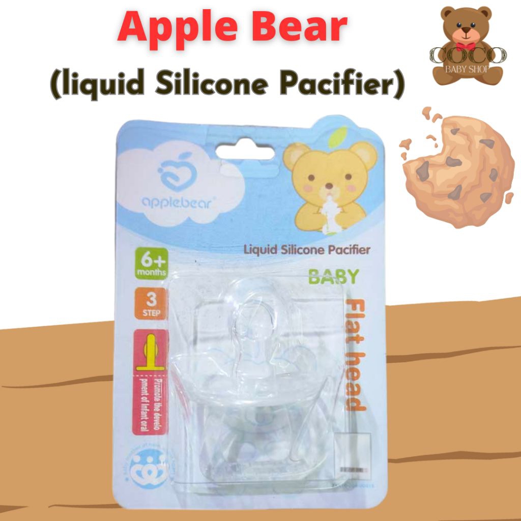 Liquid Silicone Pacifier apple bear/empeng bayi