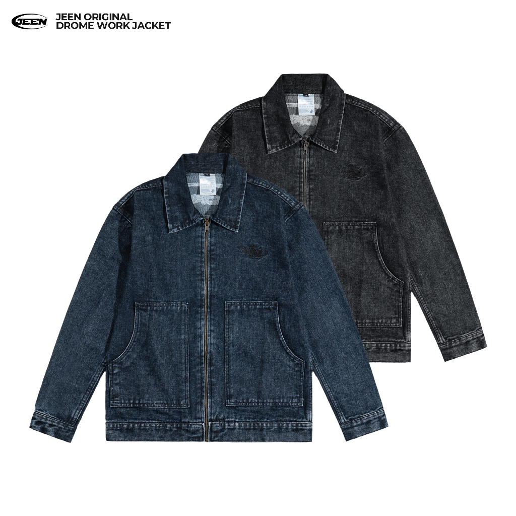 JEEN | Drome Work Jacket Denim  - Jaket Denim Casual JEENORIGINAL