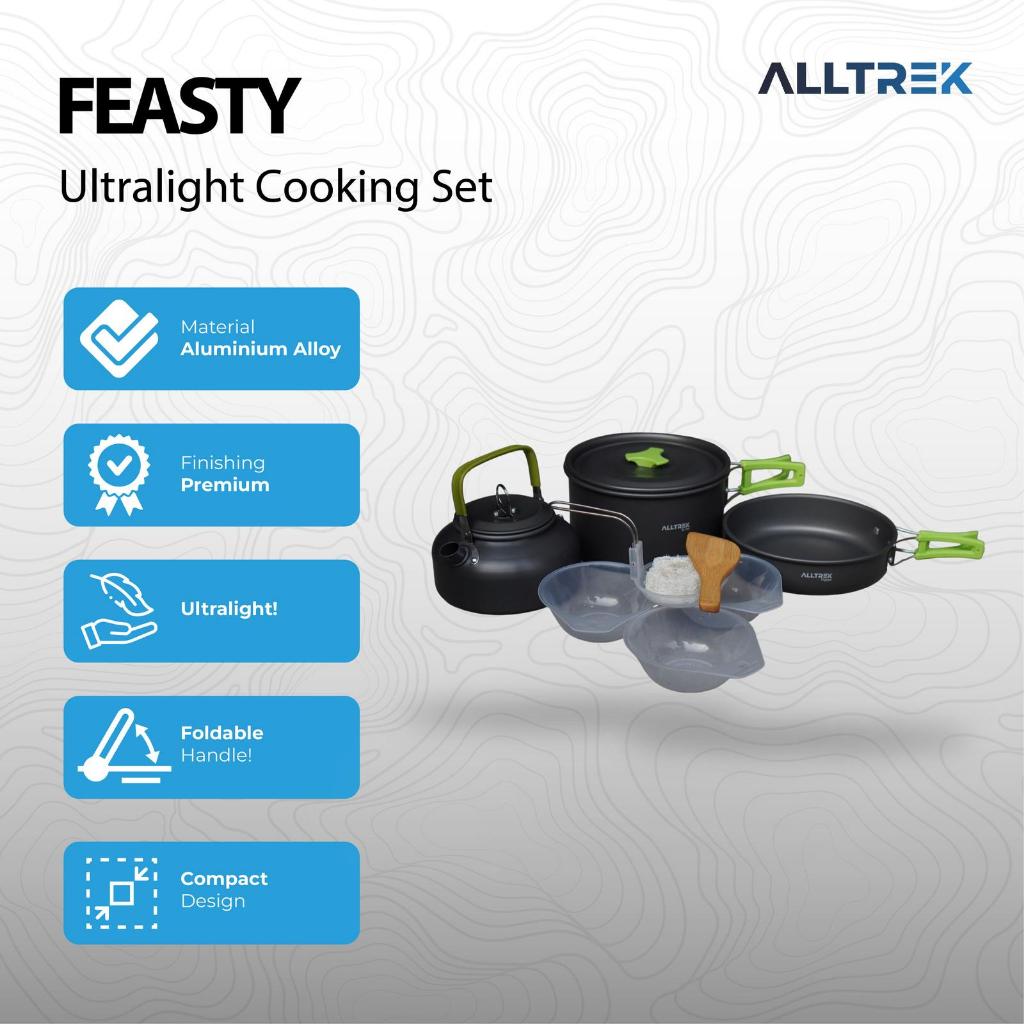 Eiger - Cooking Set Camping 9in1 FEASTY Alat Masak Outdoor Hiking