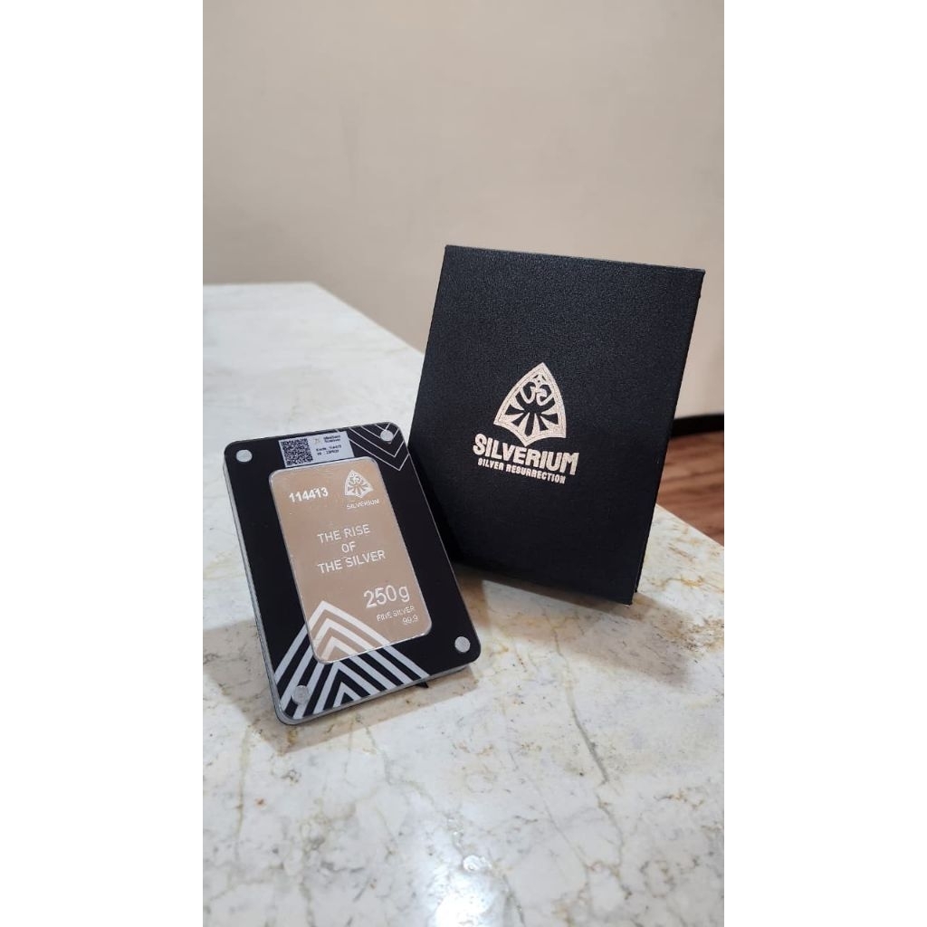 silverium 250gr reguler perak murni 99,9% peraknya indonesia tersertifikasi scan minigold terima buy