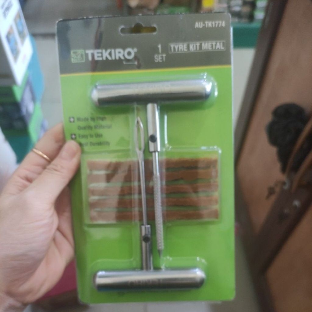 alat tambal tubles tekiro gagang besi /alat tambal ban motor mobil tekiro
