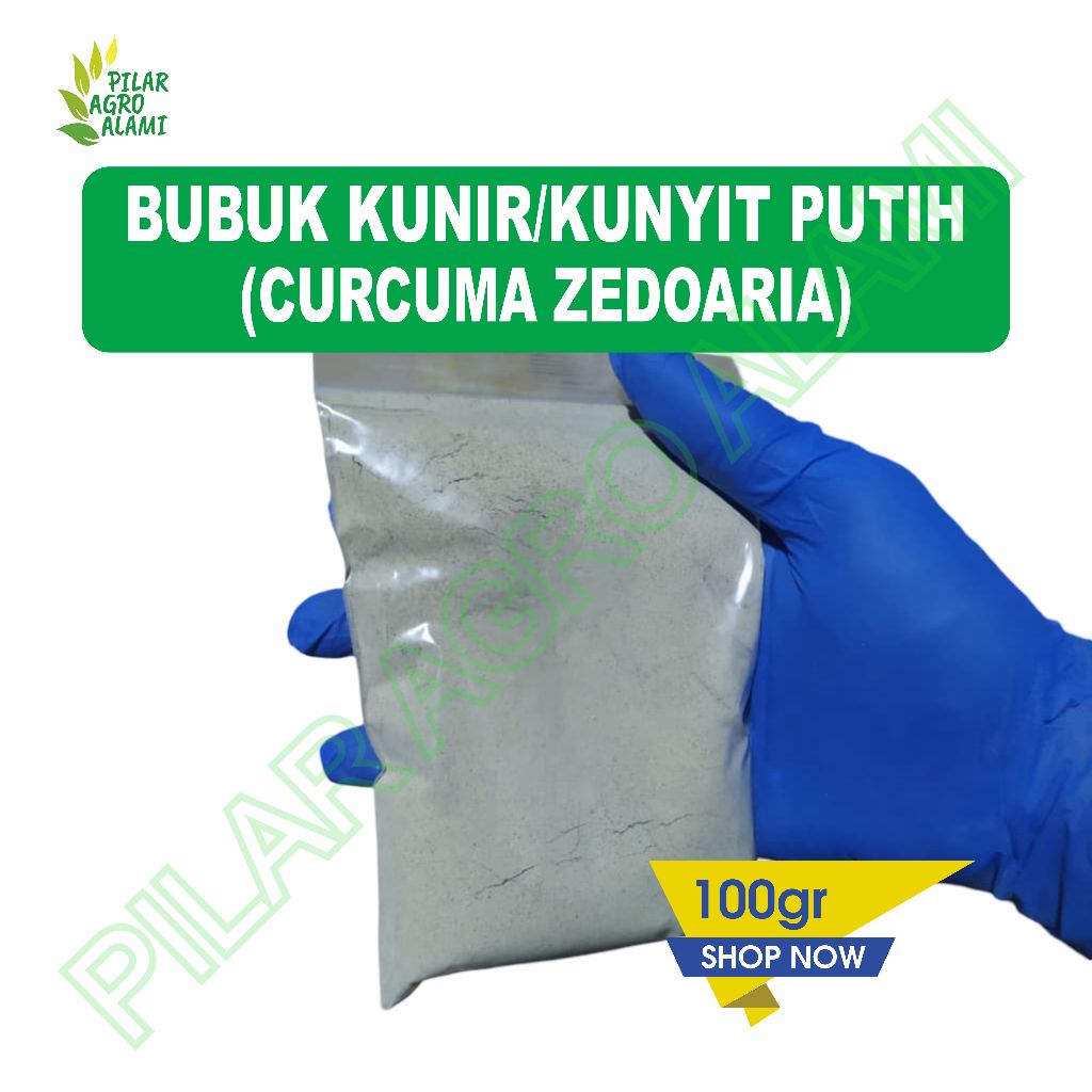Bubuk kunyit putih 100gr original bermanfaat untuk kesehatan