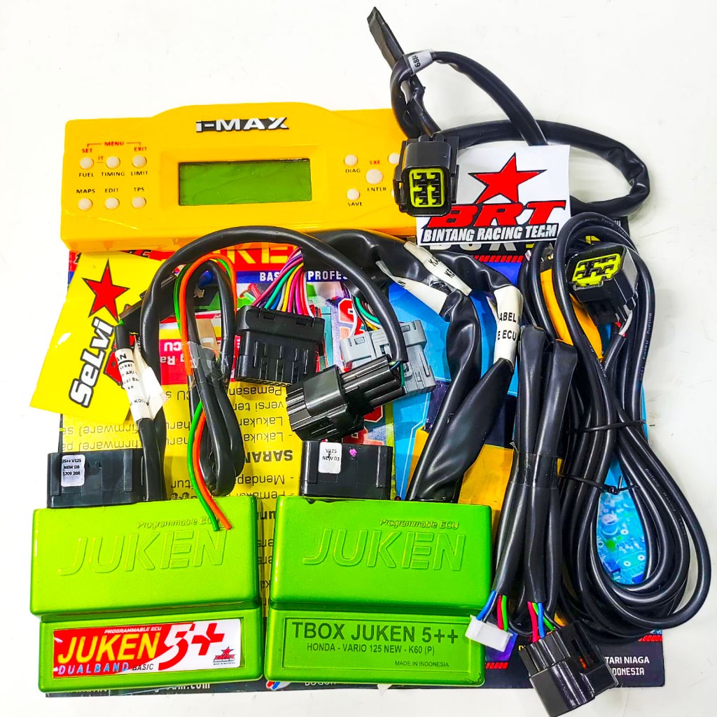 ECU JUKEN 5++ PLUS & TBOX REMOTE KABEL USB KABEL BLUETOOTH JUKEN BRT VARIO 125 LED K60 DUALBAND RACI