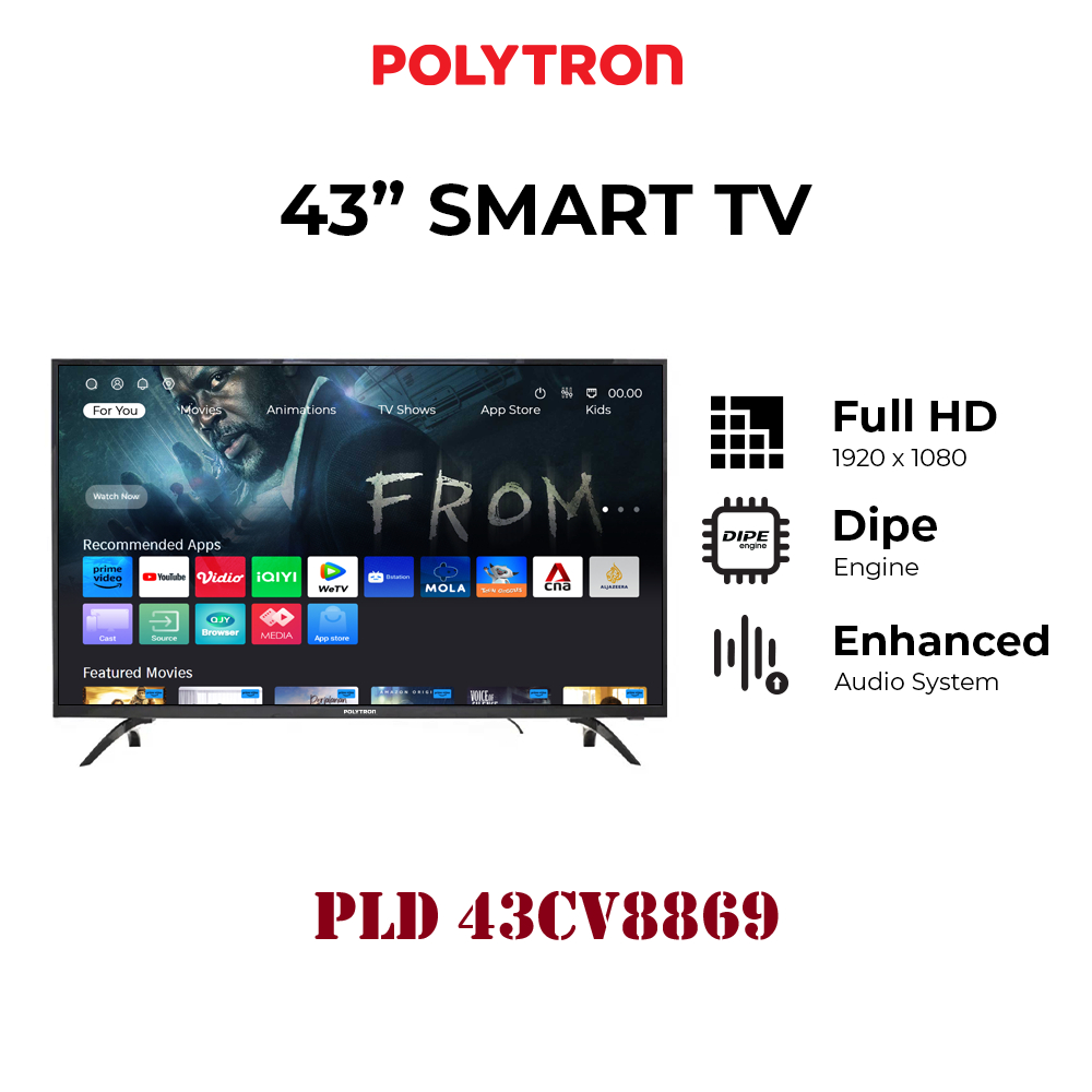 LED POLYTRON  DIGITAL TV 43 INCH - PLD 43CV8869