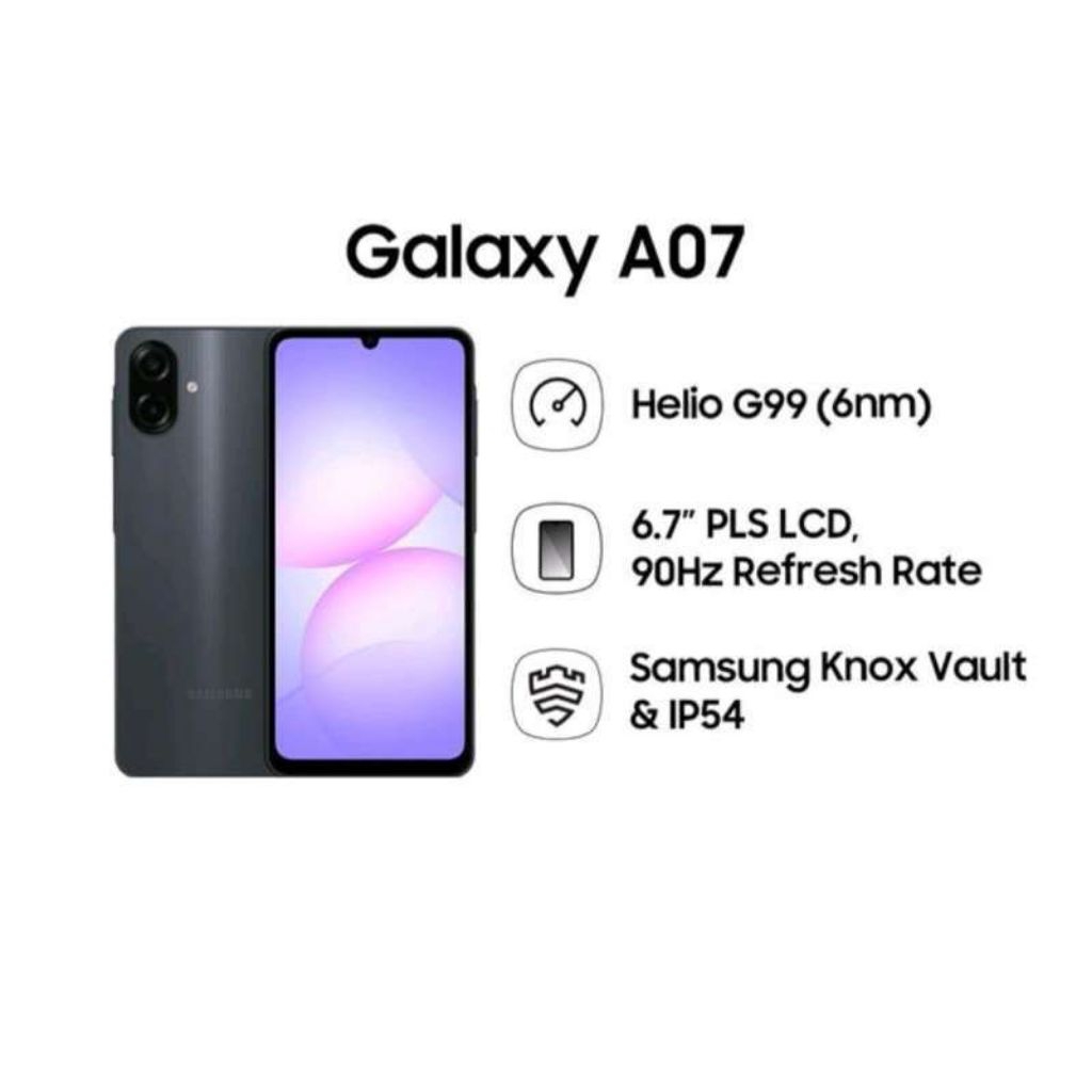 Samsung Galaxy A07 4/64GB Garansi Resmi – HP Samsung Terbaru 2025 Original SEIN