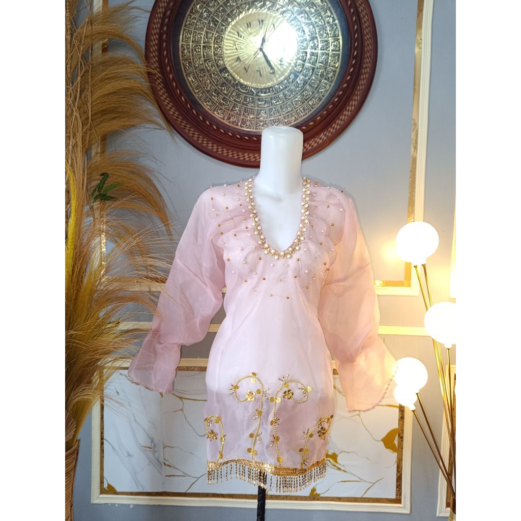 Baju Bodo/Baju Tokko/Baju Adat Bugis/Makassar/Baju Bodo Organza/Baju Bodo Modern/ Baju Tradisional B