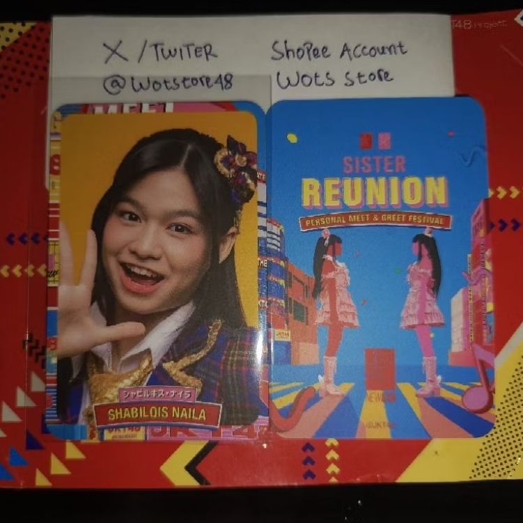SHABILQIS NAILA / NALA JKT48 PHOTOCARD AKB48 SISTER REUNION ORI