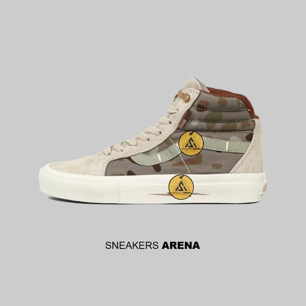 Sneakers Sepatu Vns Sk8 High Notchback Defcon Multicam Arid Brown Camo VN000OK4KV0