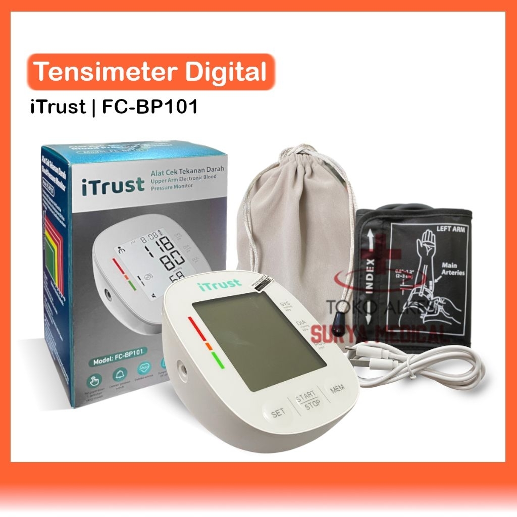 Tensimeter Digital Dengan Suara Bahasa Indonesia iTrust Alat Tensi Tekanan Darah