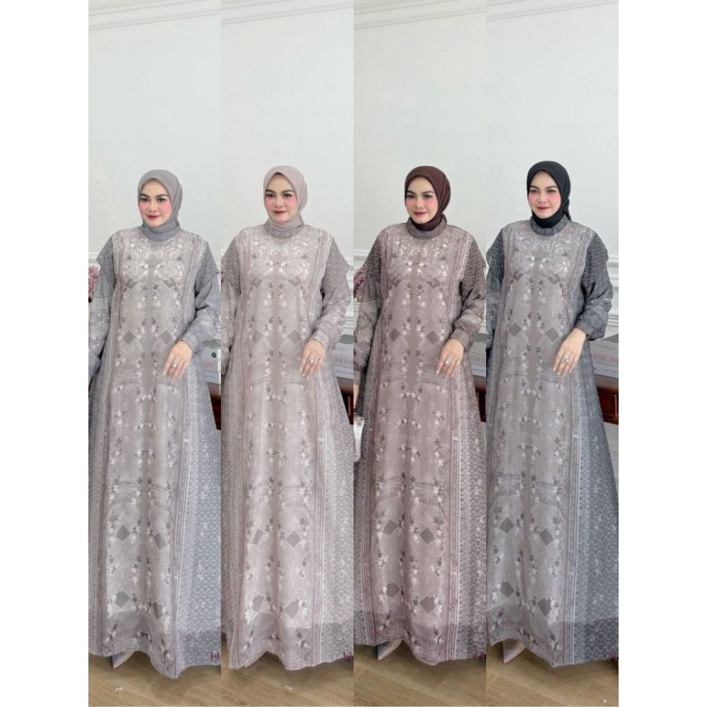 BISA COD/GAMIS SAMEHA ORI HMF LUXURY /GAMISLEBARAN2026/TERLARIS/TERBESTSELLER