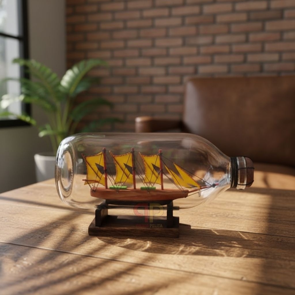 MINIATUR KAPAL DALAM BOTOL UKURAN BESAR  KAPAL DALAM BOTOL  HADIAH UNTUK PACAR PAJANGAN BOTOL PERAHU