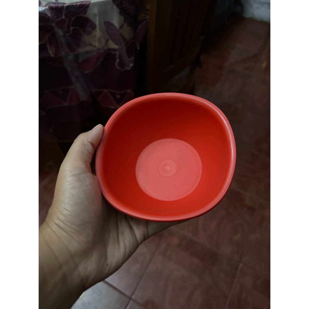 1 Set ( 4 pcs) legacy bowl 400 ml tupperware - merah, mangkuk kecil