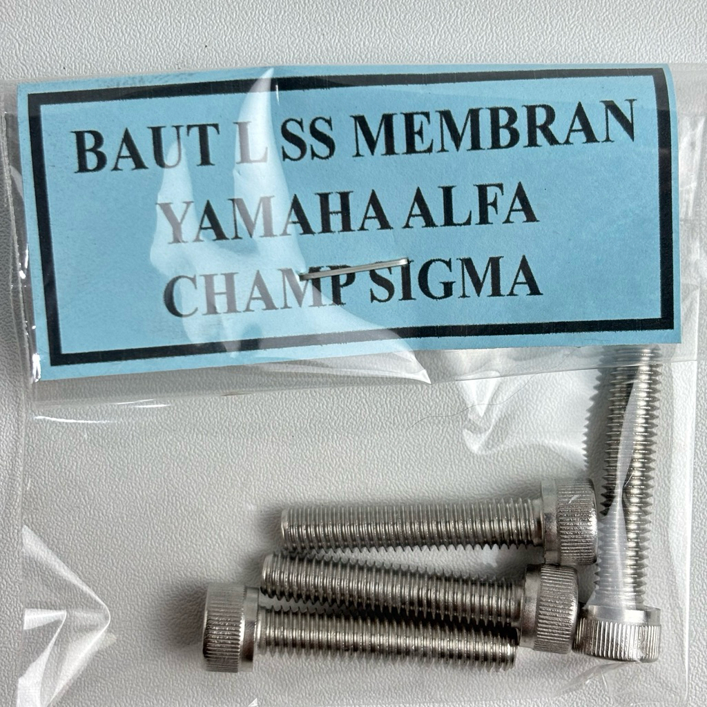 Baut L stainless membran Yamaha ALFA CHAMP SIGMA