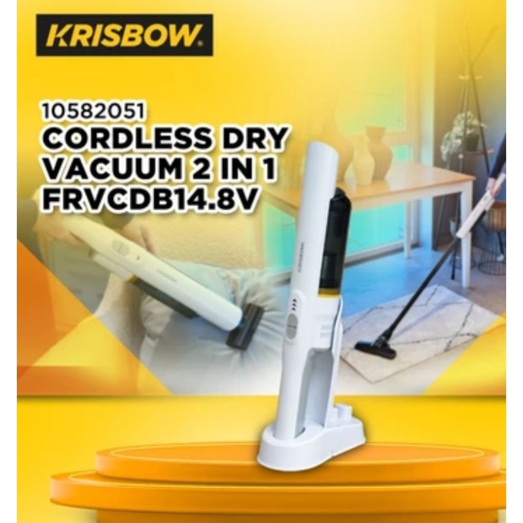 krisbow cordless dry vacuum vacum cleaner krisbow recharge 2 in 1
