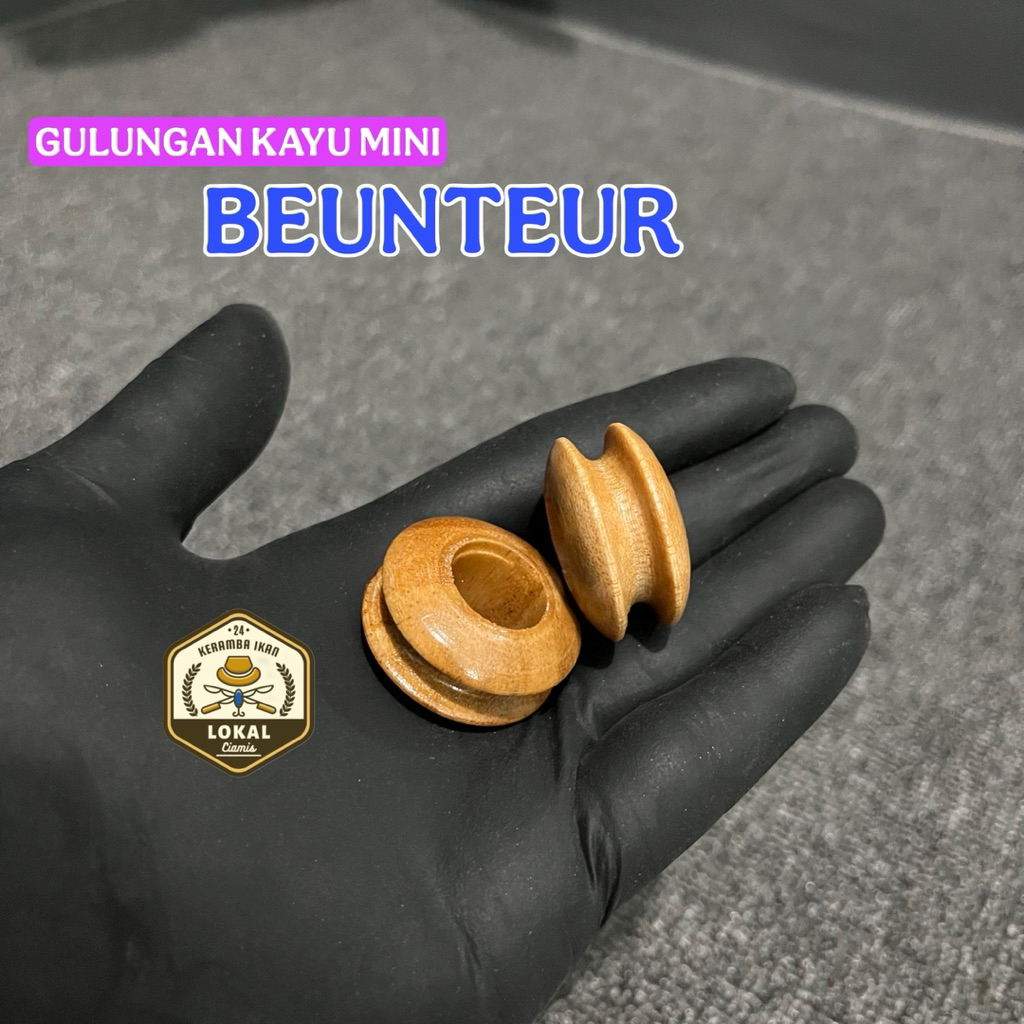 GULUNGAN SENAR PANCING KAYU MINI BEUNTEUR UCENG micro fishing
