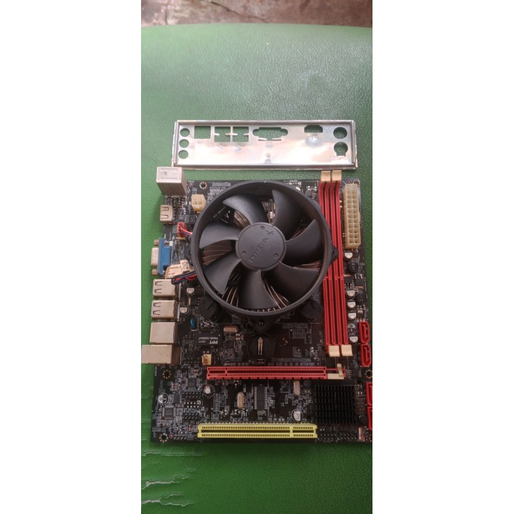 Paket Motherboard amptron soket 1156