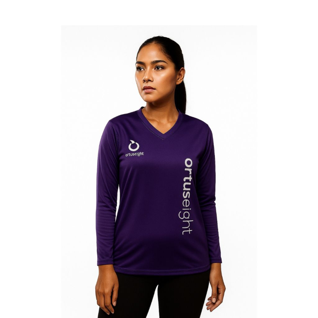 Running kaos wanita lengan panjang / kaos senam wanita / atasan olahraga wanita lengan panjang aerob