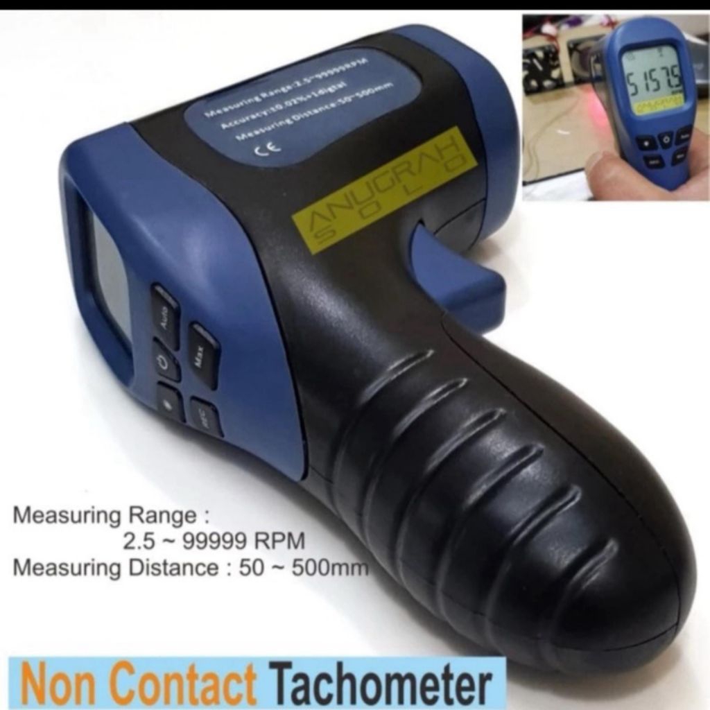 Digital Tachometer Laser Non Contact Tachometer RPM Meter Digital