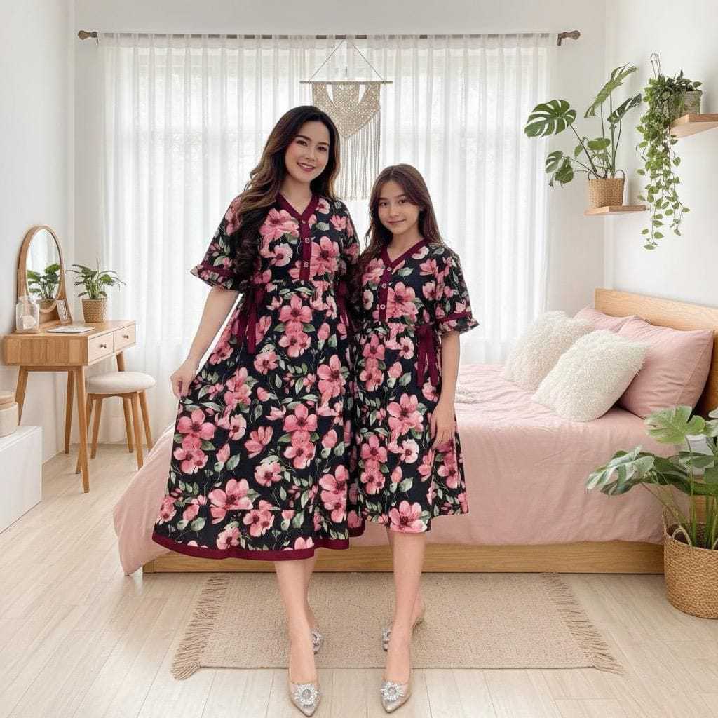 DRESS COUPLE IBU DAN ANAK RAYON // DRESS IBU ANAK // DRESS RAYON // DRESS ANAK // DRESS D FASHION AN
