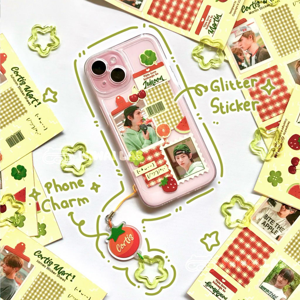 KPOP CORTIS ENHYPEN NCT DREAM  "MART" Sticker Case Charm Y2K Aesthetic Deco Kit