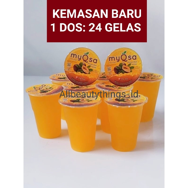 Markisa gelas 220 ml (1 dos isi 24 gelas) minuman Myqsa