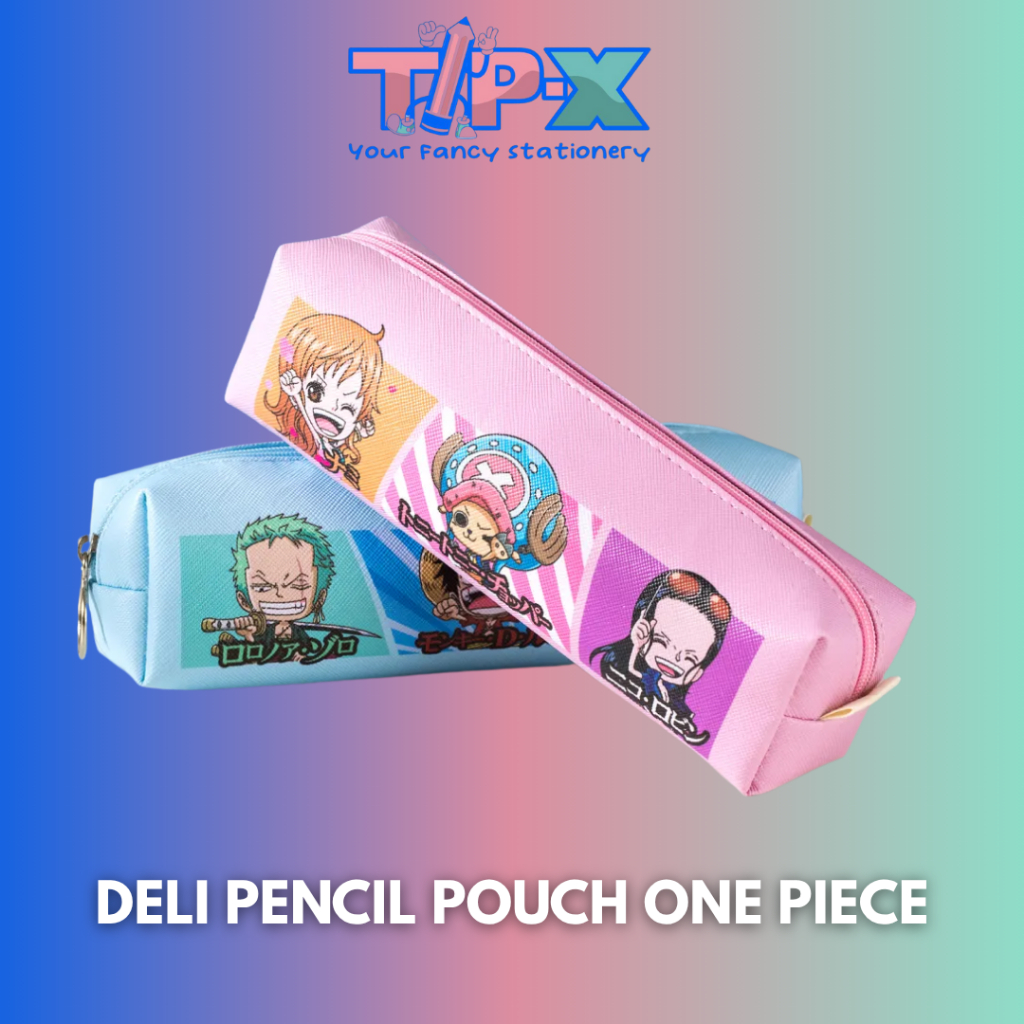 DELI ONE PIECE SCHOOL PENCIL CASE/TEMPAT PENSIL ONE PIECE H912 DELI